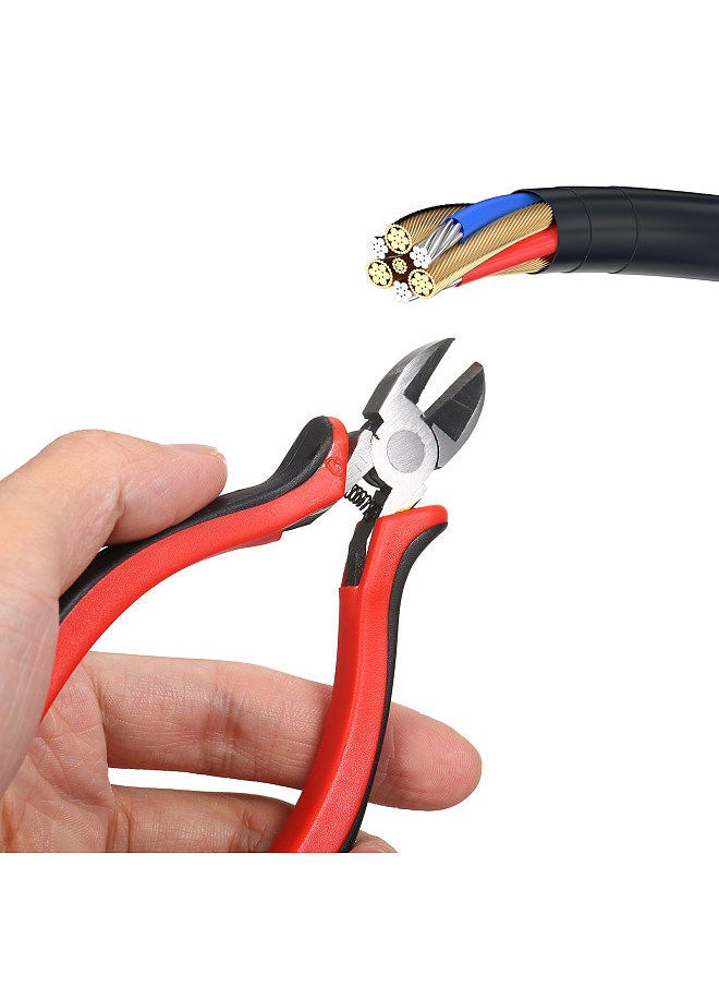 Generic - RJ45 Crimp Tool Kit All in One Pass Through Crimping Tool for Cat5e Cat6 Cat6a Pass Through Connector with 100Pcs Connectors 100Pcs Covers Network Cable Pliers Tester Blades - Image 1