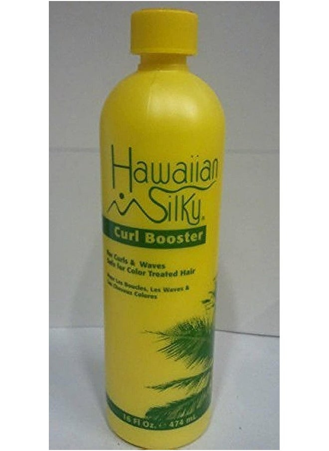 Hawaiian Silky Y] Curl Booster For Curls & Waves Safe For Color Treated Hair 16Oz  - Image 1