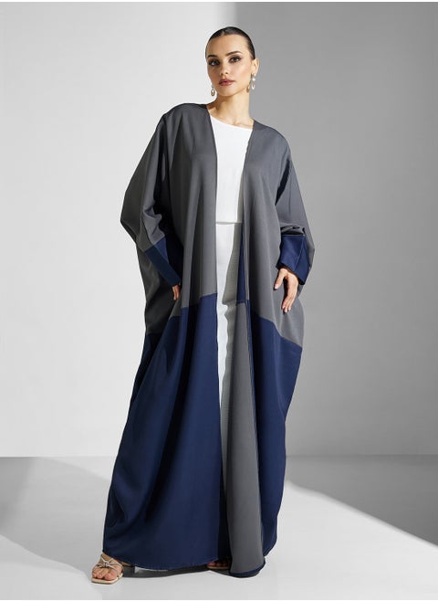 Open Front Cape Sleeve Abaya
