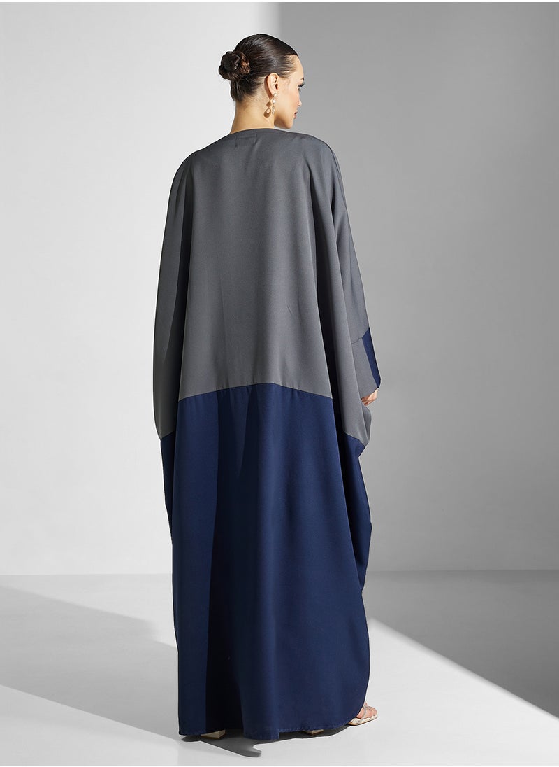 hayas closet Open Front Cape Sleeve Abaya  - Image 2