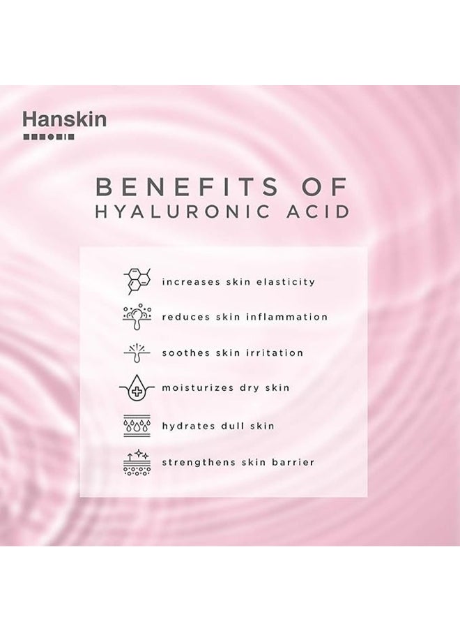 Hanskin Hyaluron Bubble Pop Cleanser, 5-In-1 Cleansing & Moisturizing, Glow Boosting Formula, 150Ml