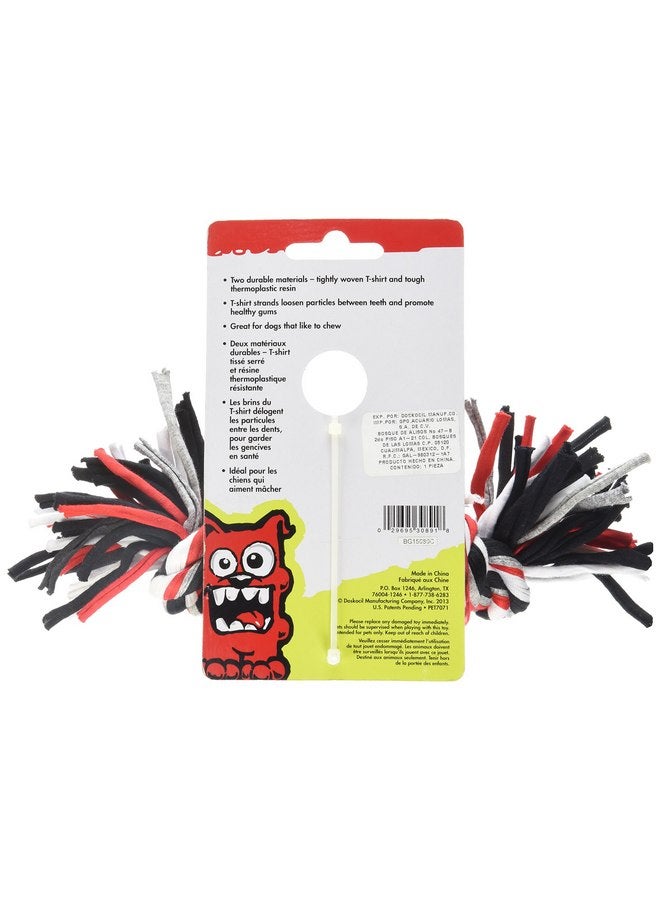 Petmate 30891 Dogzilla Tee Tug Pet Toy, Medium, Red/Black/Grey and White - Image 2