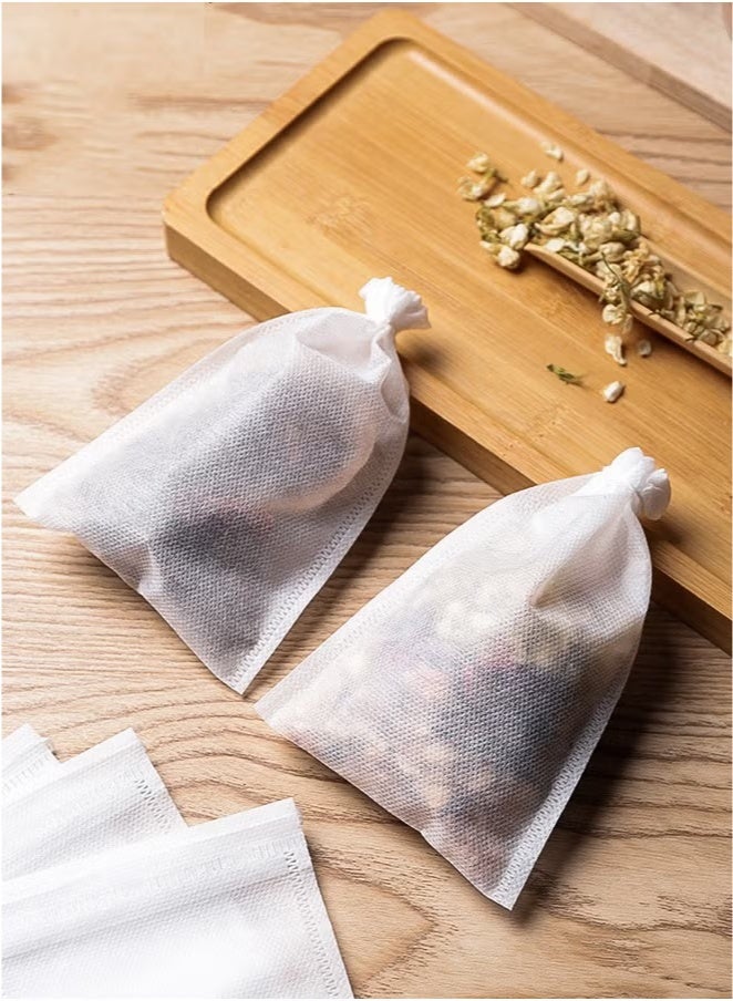 100Pcs لمرة واحدة ضخ الشاي الشينونالترشيح أكياس الشاي الشاشة العشبية أكياس التوابل الشاي الباردة القهوة المخفخة (12 * 8cm) - Image 3