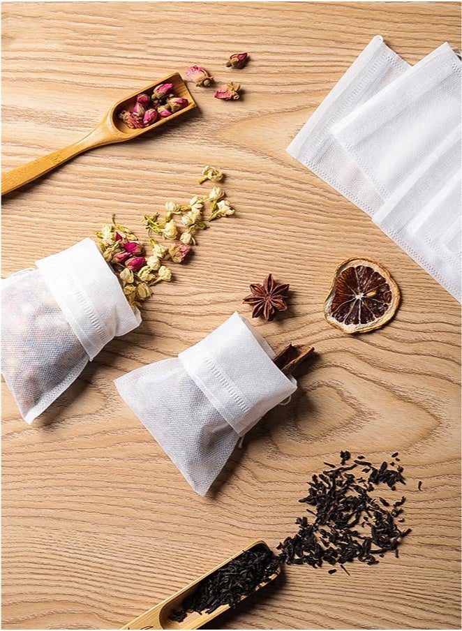 100Pcs لمرة واحدة ضخ الشاي الشينونالترشيح أكياس الشاي الشاشة العشبية أكياس التوابل الشاي الباردة القهوة المخفخة (12 * 8cm) - Image 2