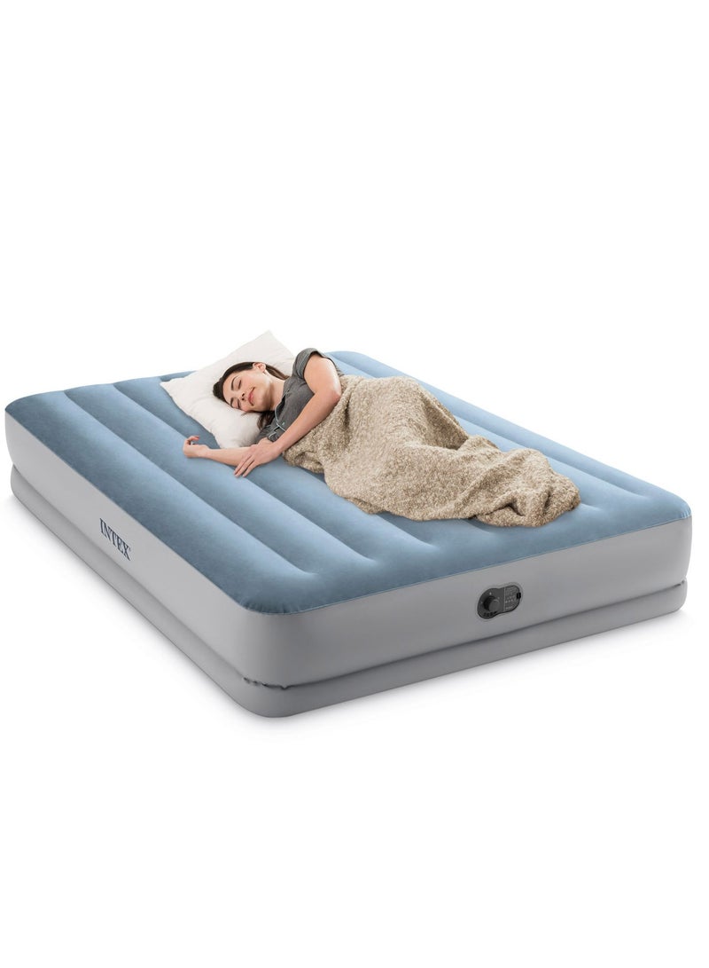 INTEX Queen Dura-Beam Comfort Airbed W/Fastfill USB Pump 152x203x36cm - Image 1