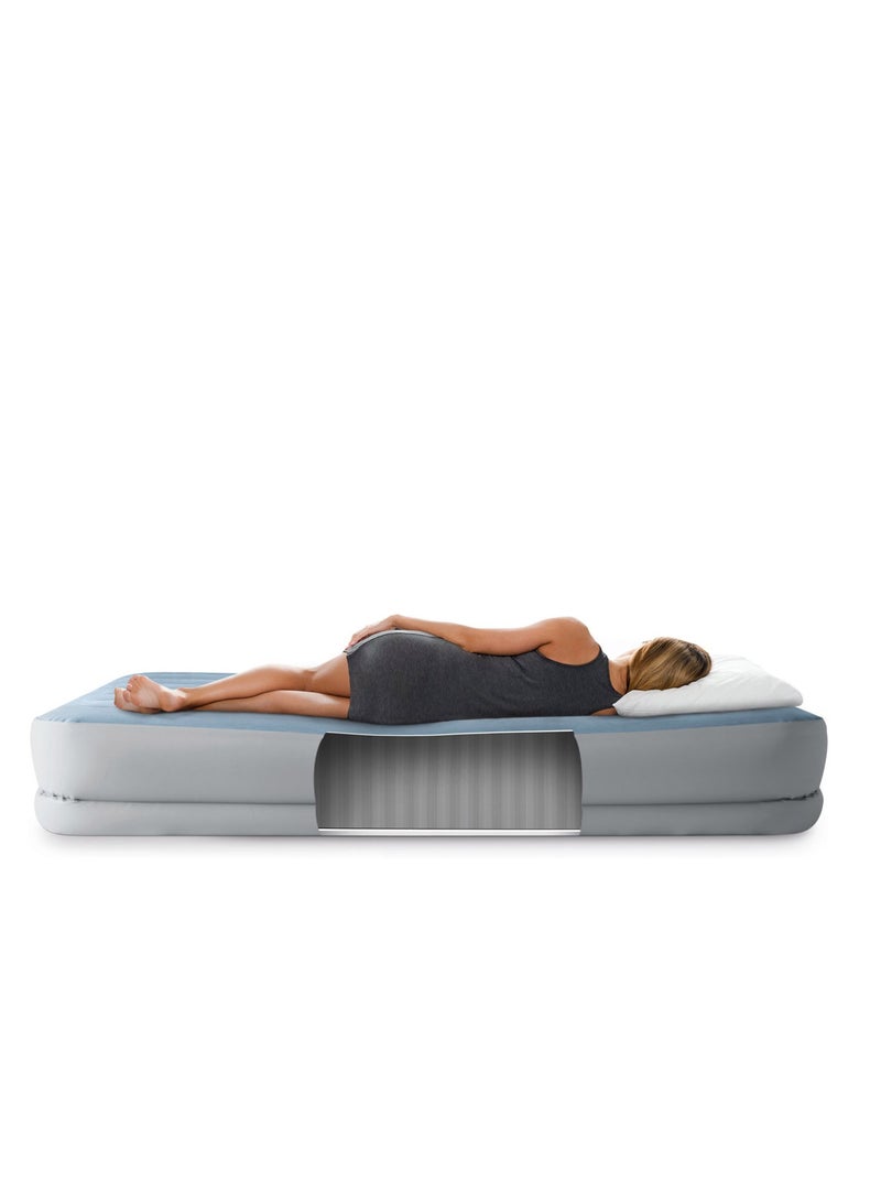 INTEX Queen Dura-Beam Comfort Airbed W/Fastfill USB Pump 152x203x36cm - Image 4