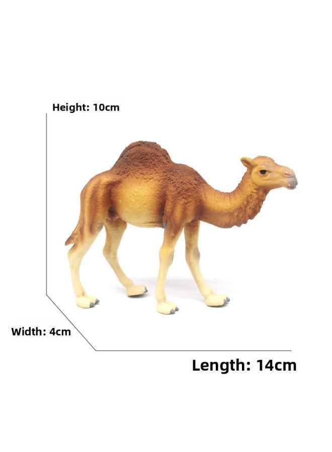Children's Cognitive Simulation Animal Toy Solid Animal Model Double Peak Camel Single Peak Camel Desert Boat Ornaments