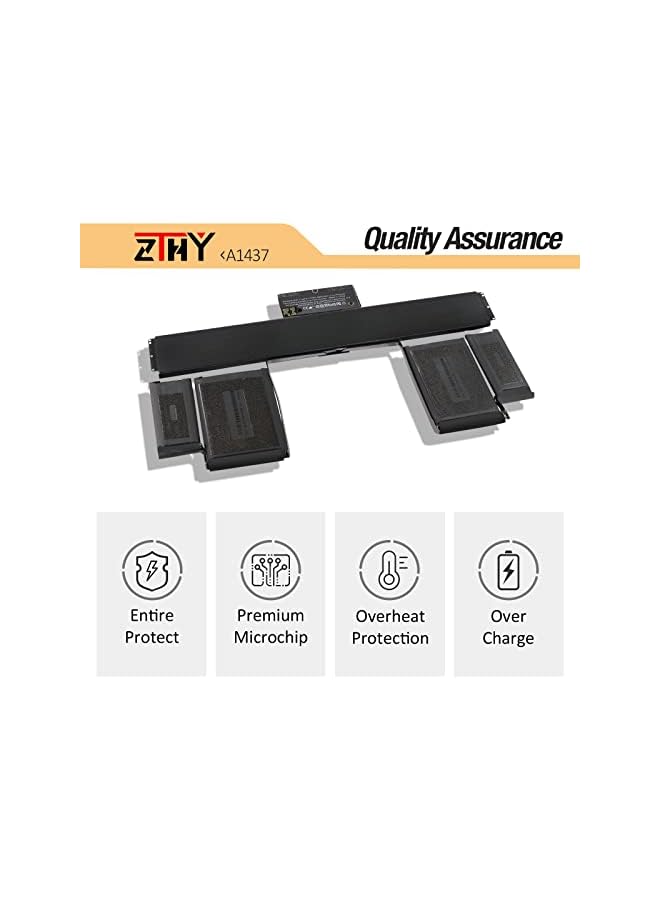 ZTHY A1437 Laptop Battery Replacement For Macbook Pro Retina 13" 13.3" A1425 (Late 2012 Early 2013) Core I5 2.6 3.0 Emc 2672 2557 Md212Ll/A Md212J/A Md213Ll/A Md213J/A Me662Ll/A 11.21V 74Wh - Image 3