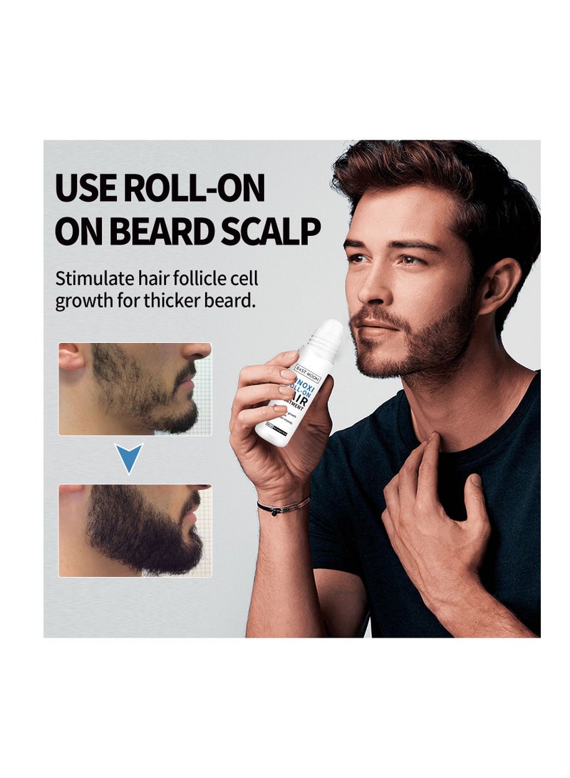 East Moon Minoxi Roll-on Beard Treatment Man Beard Growth Oil 18ml - Image 2
