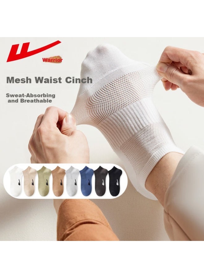 Pull Back Huili Socks, Summer Men's Breathable Mesh Socks, Odor-resistant Socks For Men, Sweat-absorbing Antibacterial Wear-resistant Boat Socks For Men, Thin Summer Style - Image 5