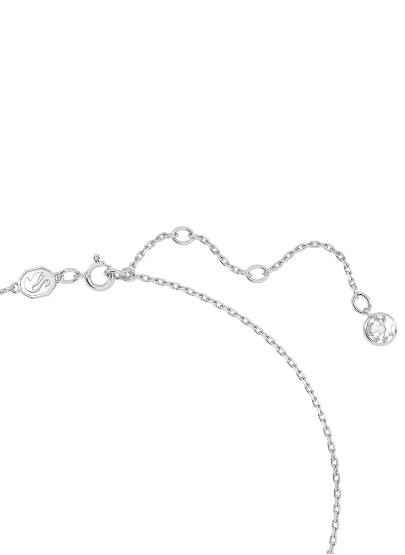 SWAROVSKI February Birthstone Pendant Rhodium Plated Necklace