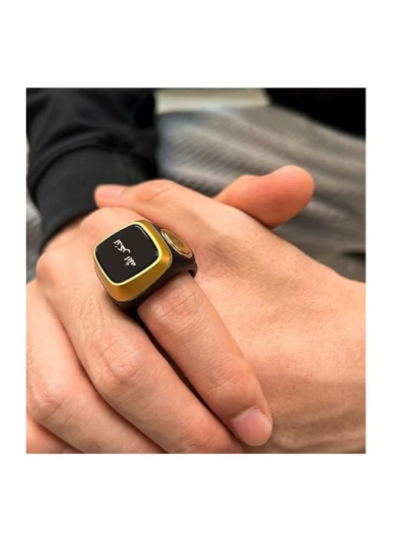Waterproof smart tasbeeh ring, white color, 18 mm  - Image 5