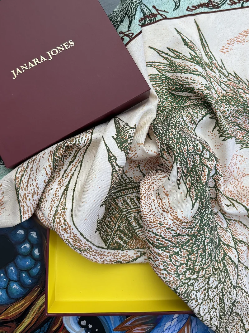 Janara Jones  Guardian Satin Twill Scarf for Women | Best Price UAE