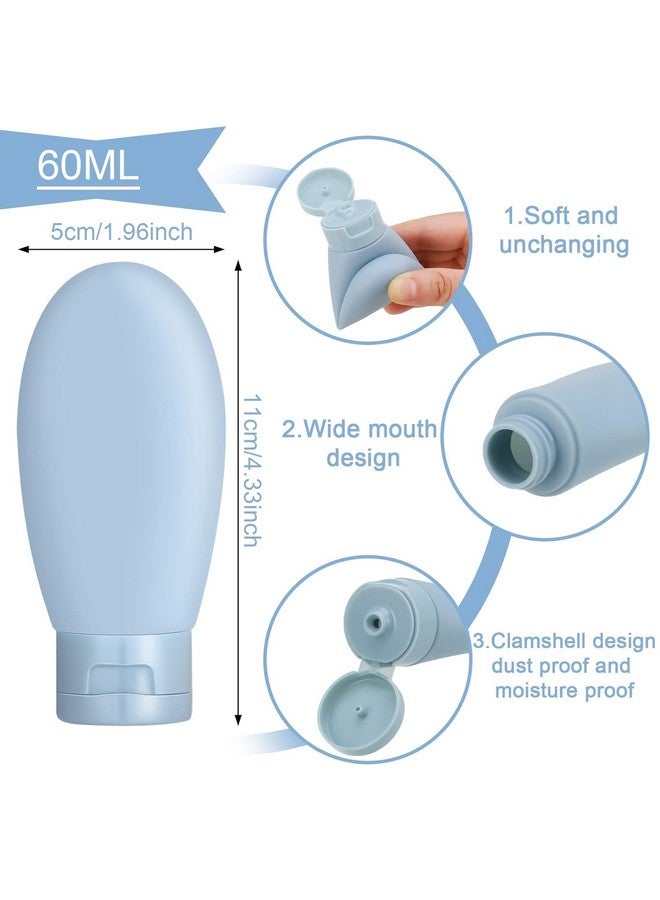 Ruby Face Rubyface Pack of 3 Refillable Travel Bottles for Toiletries Silicone Container for Cream, Shampoo Hand Wash, Lotion Storage Bottle Travel Accessories Leak Proof 60 ML - Image 3