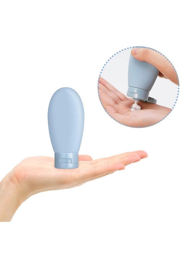 Ruby Face Rubyface Pack of 3 Refillable Travel Bottles for Toiletries Silicone Container for Cream, Shampoo Hand Wash, Lotion Storage Bottle Travel Accessories Leak Proof 60 ML - Image 4