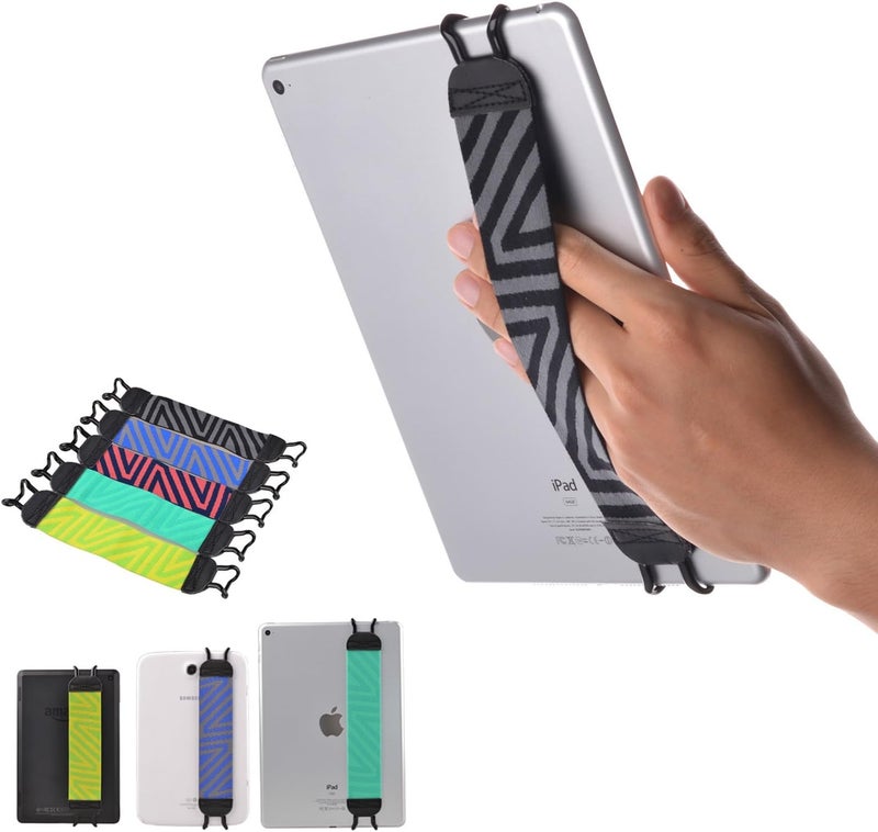 TFY Security HandStrap for Tablets Compatible with iPad Mini 6  Air 5  Air 4 iPad Pro 97 Inch 11 Inch  Samsung Galaxy Tab  Note  Google Nexus and More  BlackGray ONE Piece - Image 1