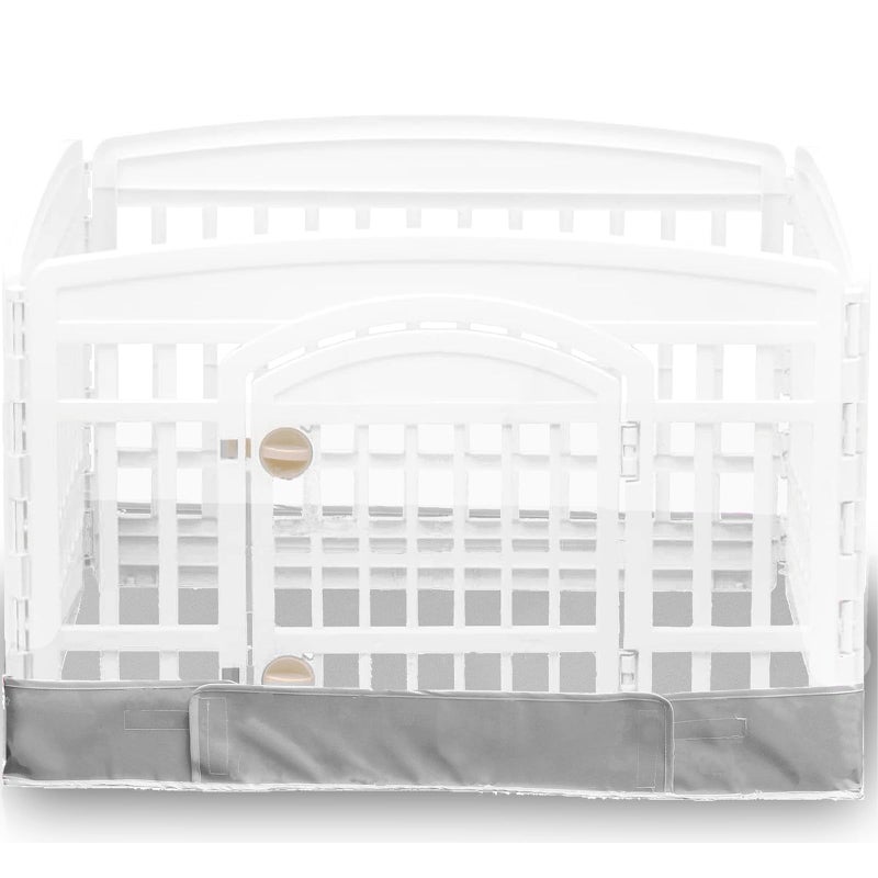THINMUHAND Dog Playpen Bottom Pad Fits for 36 Inch 4 Panels Exercise Pet Playpen, Dog Crate Pad Puppy, Hoop and Loop Design (Note: Playpen Not Included). -Grey - Image 1