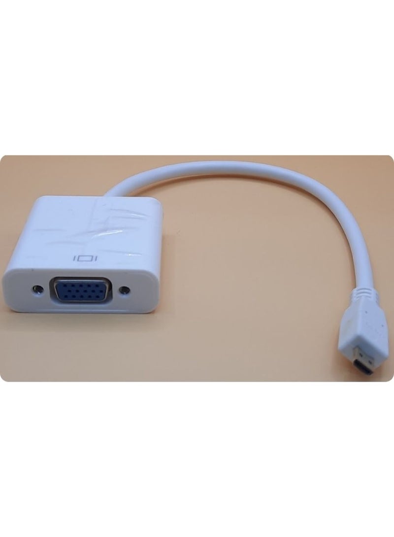 محول من منفذ Micro HDMI ذكر إلى منفذ VGA أنثى - Image 3