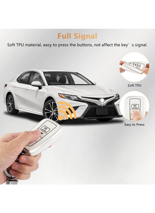 LinJie Key Fob Cover. Keycase For Toyota，Shell protective case with flashing keychain accessory for girls