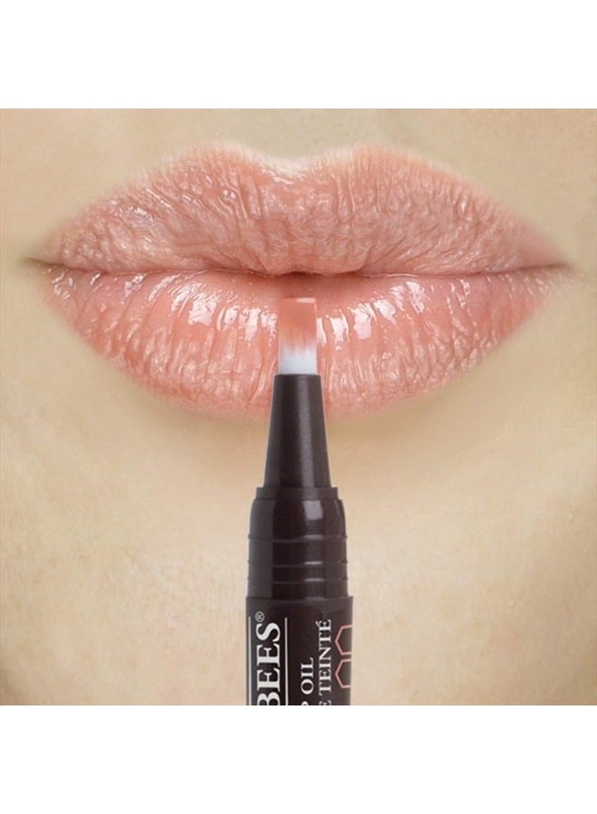 100 % Natural Moisturizing Tinted Lip Oil, Caramel Cloud - 1 Pen - Image 5