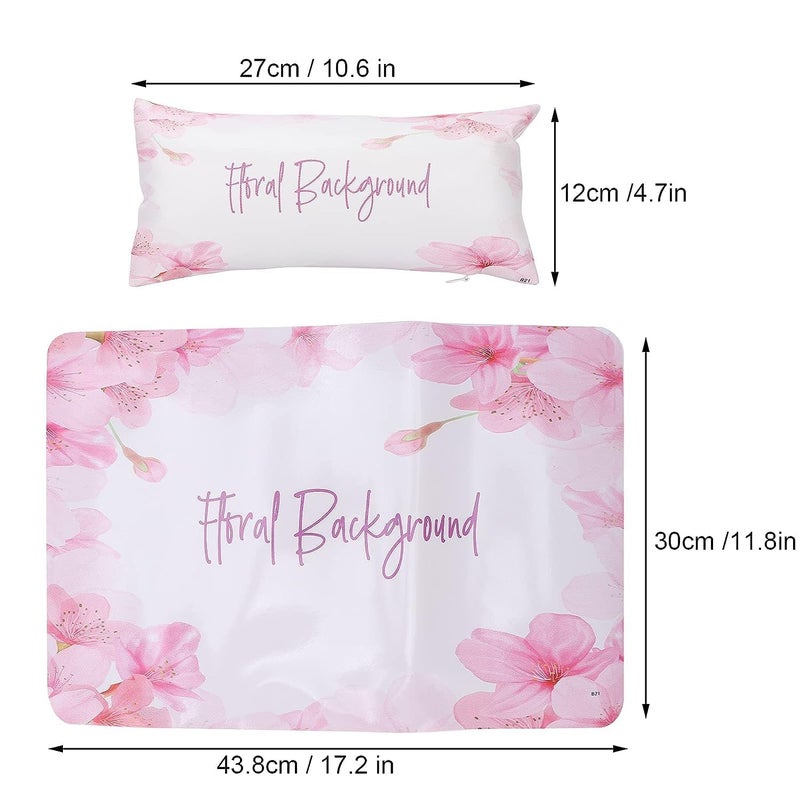 Ruby Face RUBYFACE Nail Art Hand Pillow Mat Set,Hand Cushion Pillow Rest PU Nail Hand Pillow Pad, Manicure Hand Rests Table Mat Nail Art Cushion Arm Rest Holder Pad Cushion for Salon Use - Image 3