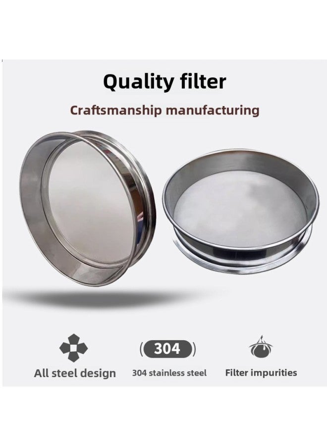 C & Fish Tank Filter Screen Turnover Box Ultra-fine Net Standard 150 Mesh 304 Stainless Steel Encrypted Sample Fish Feces Filter-Color:Diameter 30cm 150 Mesh - Image 2