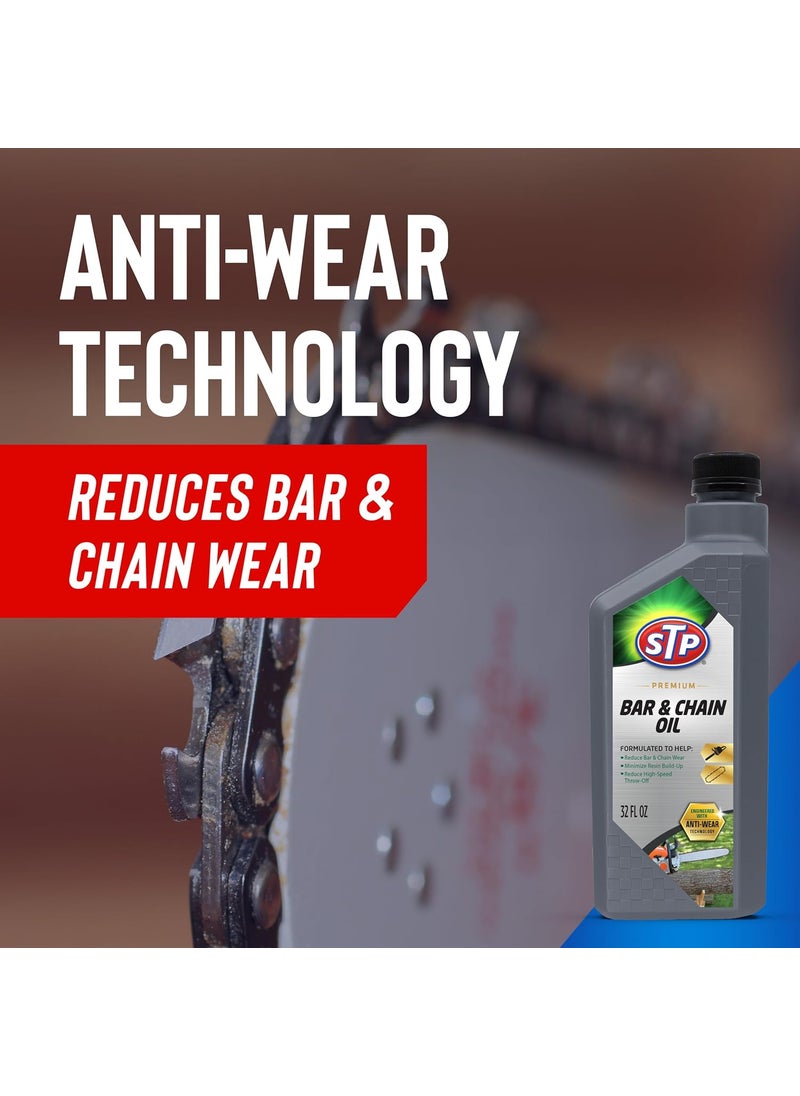 STP STP Premium Bar and Chain Oil Tools and Chainsaw Oil Treatment Reduces Bar and Chain Wear 32 Oz  - Image 2
