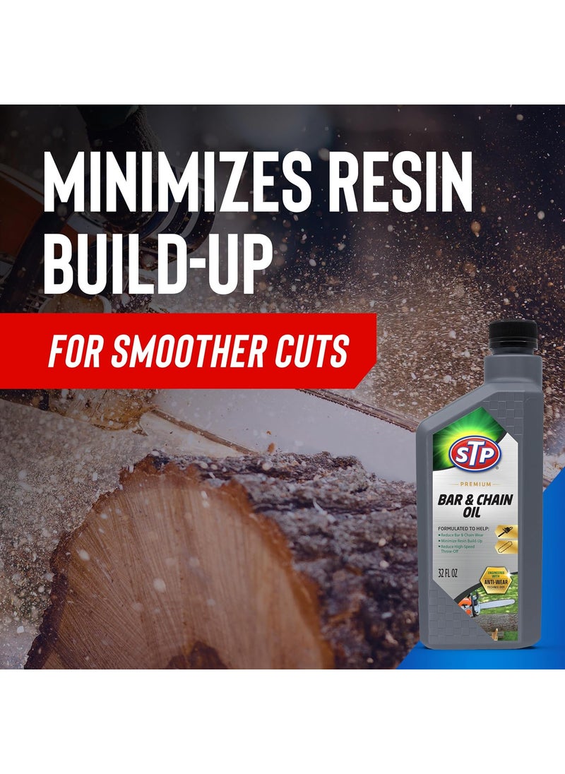 STP STP Premium Bar and Chain Oil Tools and Chainsaw Oil Treatment Reduces Bar and Chain Wear 32 Oz  - Image 4
