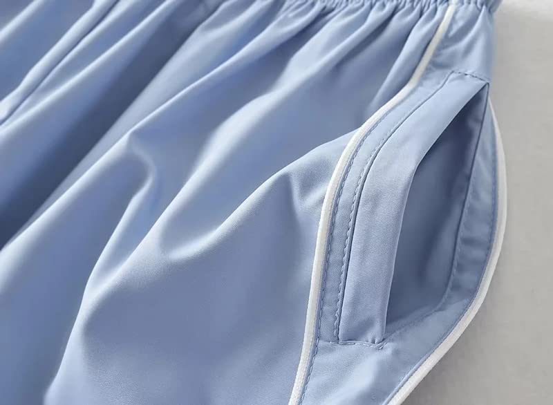 XPONNI Track Pants Women Baggy Y2k Parachute Pants for Women Y2K Clothing (LightBlue, S, Small) - Image 4