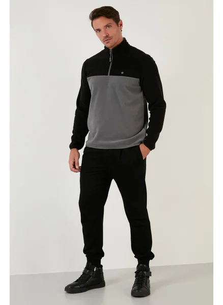 بوراتي Regular Fit Zippered Stand Collar Winter Fleece Men's Fleece 5906016