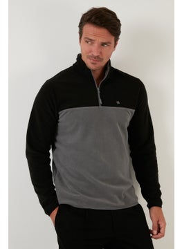 Buratti Regular Fit Zippered Stand Collar Winter Fleece Men's Fleece 5906016  - Image 4