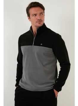 Buratti Regular Fit Zippered Stand Collar Winter Fleece Men's Fleece 5906016  - Image 2