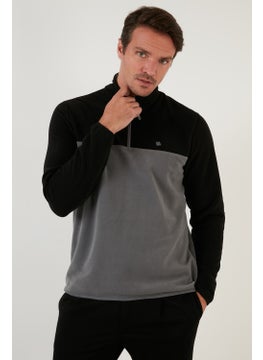 Buratti Regular Fit Zippered Stand Collar Winter Fleece Men's Fleece 5906016  - Image 3