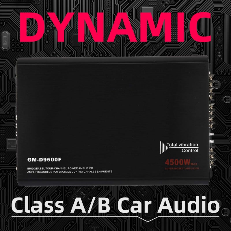 YaeCCC 4-Channels 4500W Car Power Amplifier Class A/B Car Audio Stereo Amplifier - Image 2