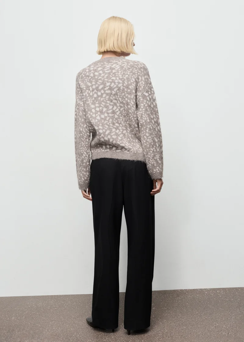 MANGO Animal print sweater