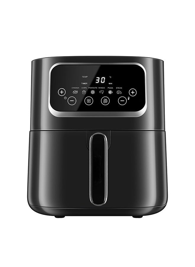 KENWORTH - Air Fryers 10L Large Size , 6 Presets, One-touch Panel, 360° Turbo Airflow Tech, Nonstick Air Fryer Basket,dishwasher-safe, Elegant Black Design - Image 1
