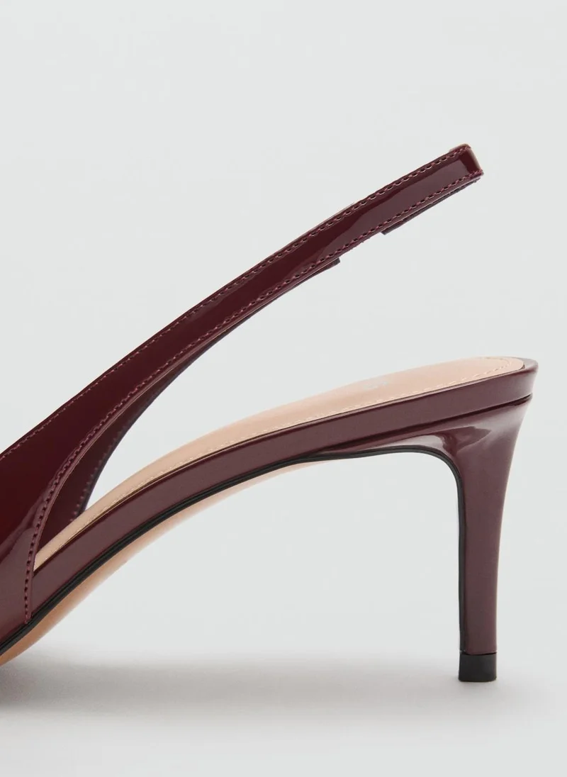 مانجو Patent heeled shoes