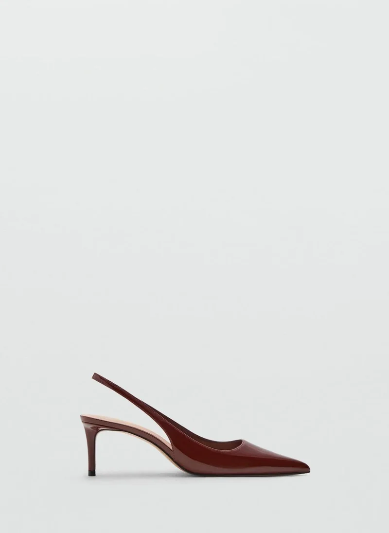 مانجو Patent heeled shoes