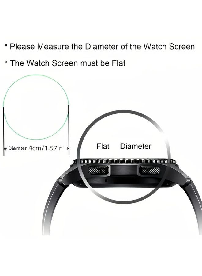 4pcs 31 5mm Round HD Anti Scratch Tempered Glass Screen Protector For Watches - Image 3