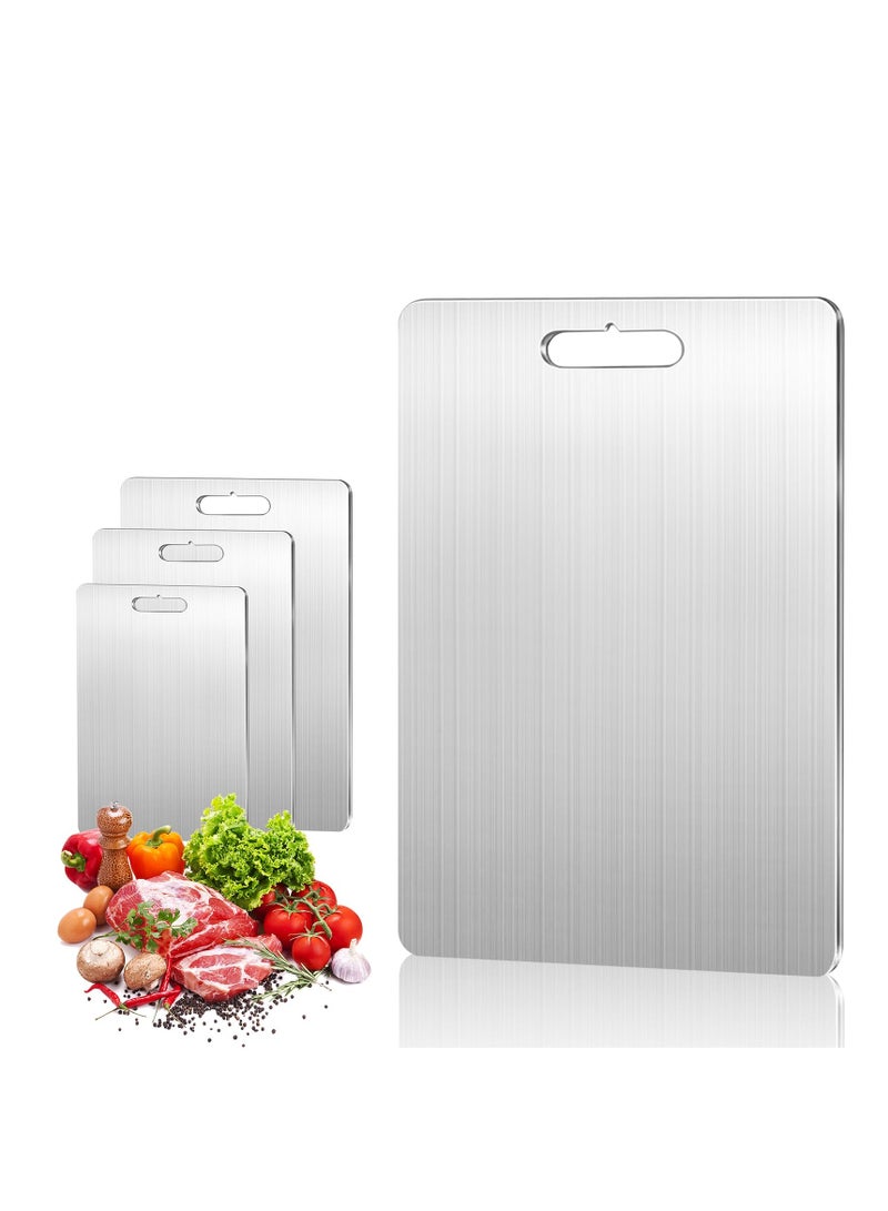 2MM Thick Cutting Board For Kitchen 304 Stainless Steel Cutting Board Double-Sided Food Grade Cutting Board Thickened 304 Stainless Steel Cutting Board For Various Cooking 1Pcs Multiple Specifications To Choose From - Image 3