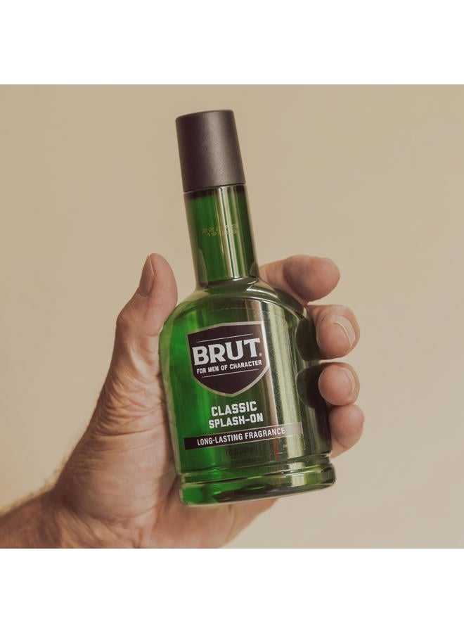 BRUT عطر سبلش أون الأصلي - كولون ذكوري جريء للرجال - عطر يدوم طويلاً مع نغمات خشبية حارة وزهرية وحمضية - 7 أونصات - Image 3