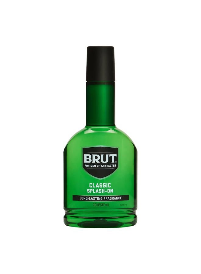 BRUT عطر سبلش أون الأصلي - كولون ذكوري جريء للرجال - عطر يدوم طويلاً مع نغمات خشبية حارة وزهرية وحمضية - 7 أونصات - Image 1