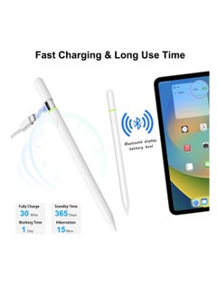 Generic Stylus Pen for iPad 9th & 10th Generation, 5 Minutes Fast Charge, Compatible with iPad/iPad Pro/iPad Air/iPad Mini (2018-2024), with Tilt Sensitivity, Palm Rejection Technology, and Magnetic Feature for Professional Drawing, Writing, and Designing (White)  - Image 5