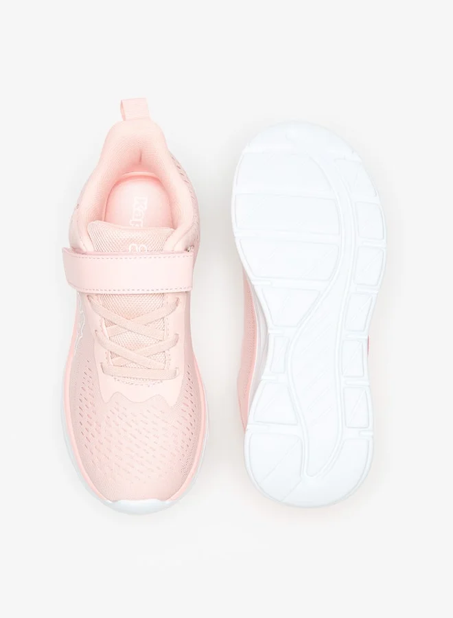 كابا Girls' Textured Sports Shoes with Hook and Loop Closure