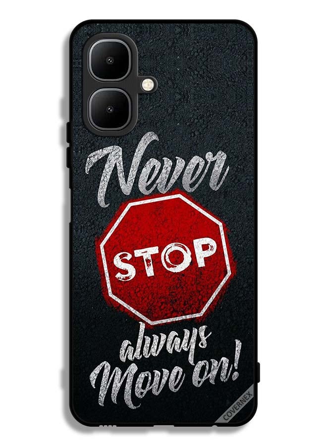 Covernex Infinix Smart 10 Protective Case Cover Never Stop Always Move On