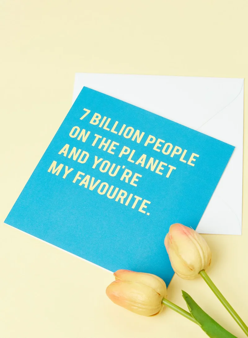 CLOUD NINE 7 Billion Foil Birthday Card