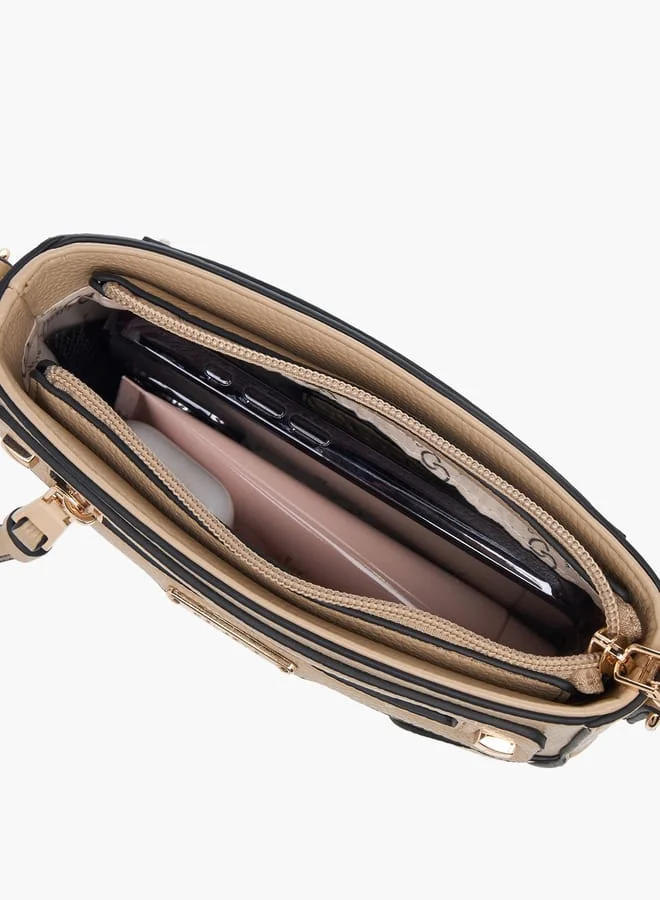 Celeste Women Textured Crossbody Bag with Detachable Chain Strap