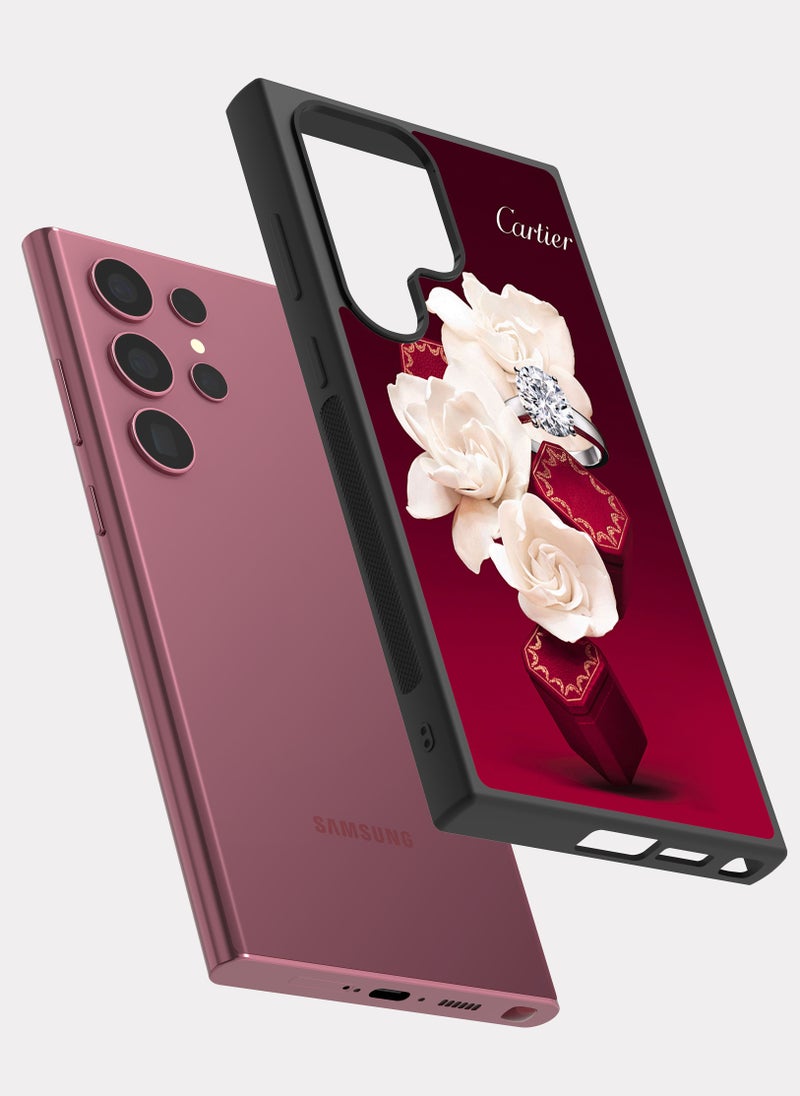 بكسلات كفر سامسونج جالكسي اس 22 الترا كارتير احمر - Image 2