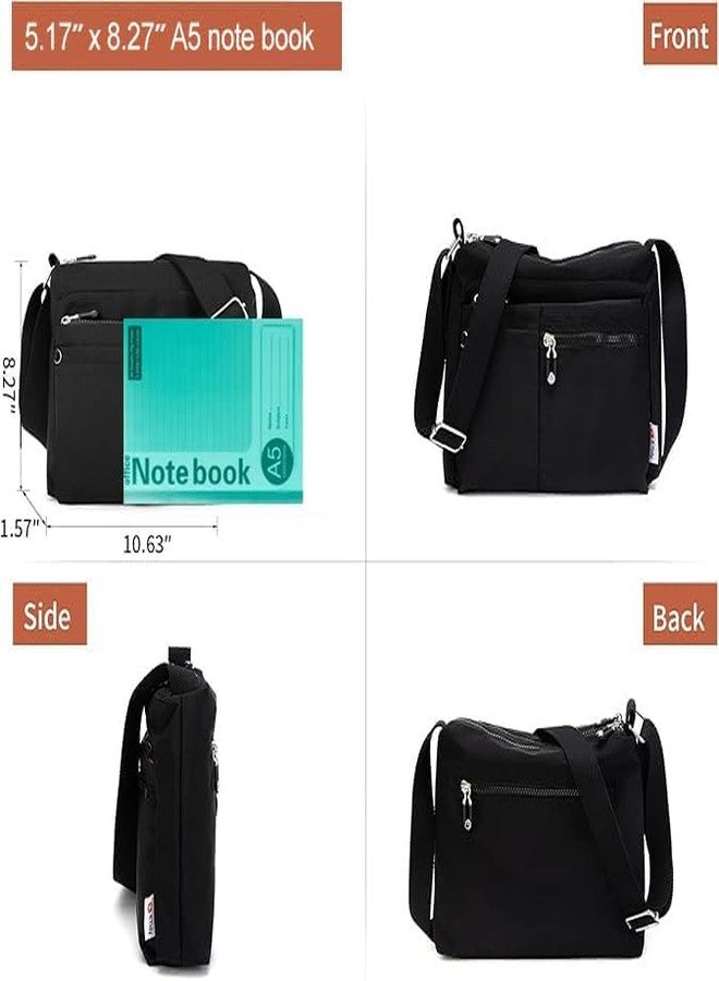 ETidy Crossbody Bag For Women Waterproof Lightweight Casual Shoulder Handbag Purse(Black - Image 3