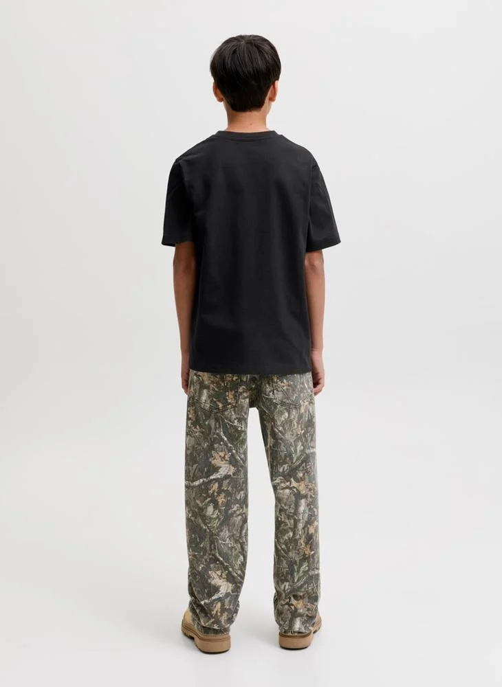 Jack & Jones Junior Kids Loose Fit Crew Neck T-Shirt